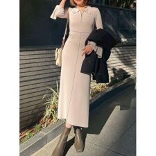 Sustainableスキッパーニットワンピース | スナイデル(SNIDEL  