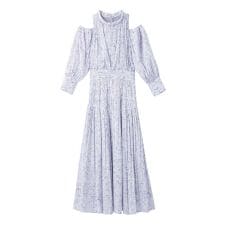 コールドショルダーロングワンピース