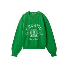 エンブレムロゴニットプルオーバー