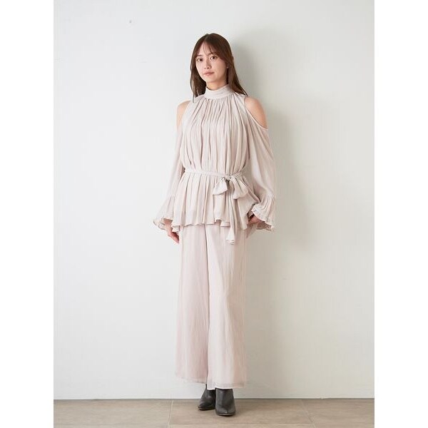 SNIDEL コールドショルダーパンツセットアップ コールドショルダーパンツセットアップ | スナイデル(SNIDEL) | マルイ