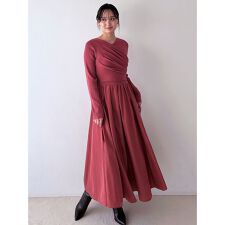 ニットドッキングワンピース