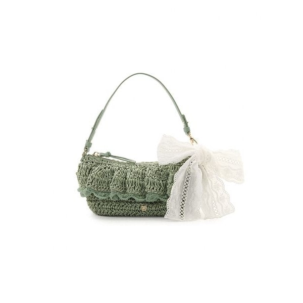 ブーケ刺繍ワイドがま口バッグ | アンアナザーアンジェラス(an another