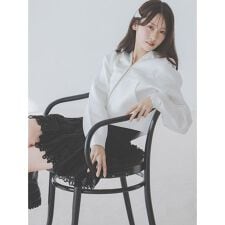 ショートニットパーカー