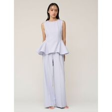 ペプラムパンツセットアップ