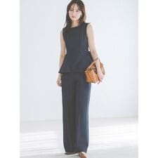 ペプラムパンツセットアップ