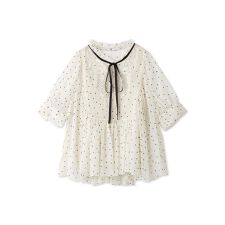 エンブロイダリー楊柳ブラウス