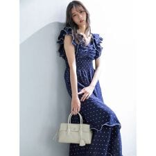 フリルスリーブバリエプリントワンピース | スナイデル(SNIDEL 