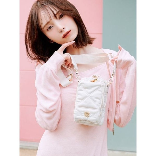 【匿名配送】SNIDEL キルティングマルチショルダー ショルダーバッグ ピンク WEB限定】キルティングマルチショルダー／保冷機能付き | スナイデル