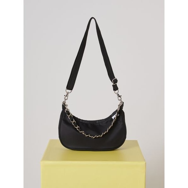 [�}���C]�ySNIDEL×LeSportsac�zCHAIN SM CONV HOBO/�X�i�C�f���iSNIDEL�j BLK