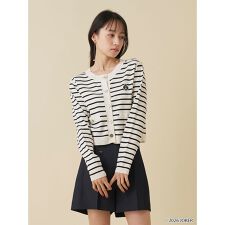【PINGU(TM)】ワンポイント金ボタンカーディガン
