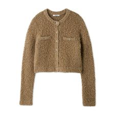【HIGH QUALITY】アルパカシルクミックスニットジャケット
