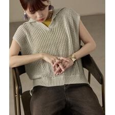 ファッションレター(Fashion Letter)の襟付きサマーニットベスト