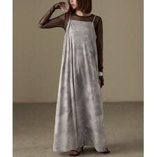 マーブル柄キャミワンピース