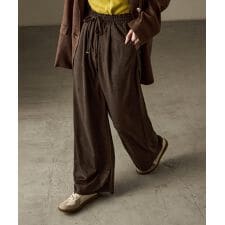 スエードイージーワイドパンツ