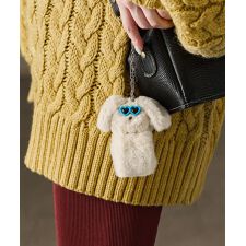ファッションレター(Fashion Letter)のふわふわファーサングラス犬チャーム