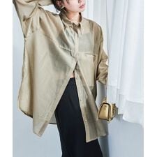 ビッグシルエットシアーシャツ