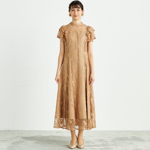人気【TED BAKER】Giolia フローラル フリルスリーブ ドレス エルケイ（ERUKEI）直営】のドレス通販ショップ｜銀座クチュール