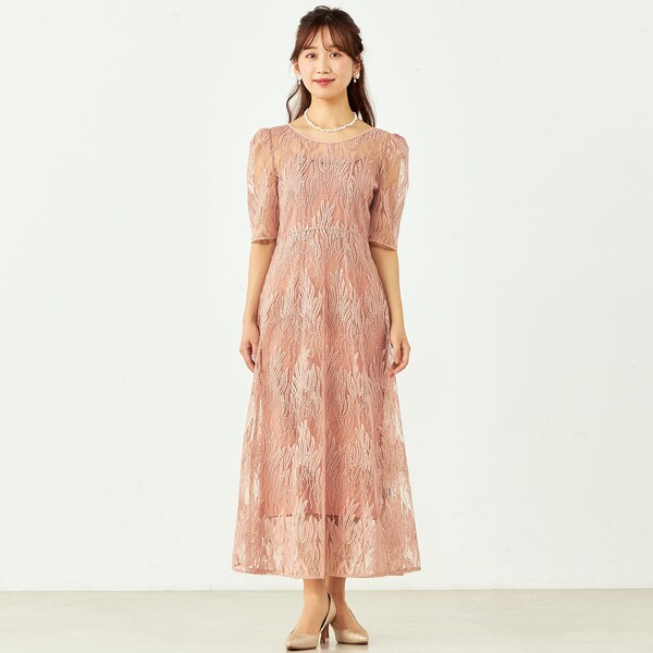 kaene 総レースフレアドレス kaene｜ボレロセットフレアドレス | Rakuten Fashion(楽天