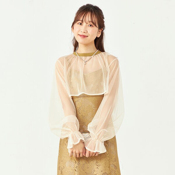 シフォンブラウスセットメニ―ウェイドレス