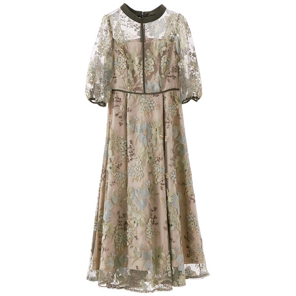 フラワーエンブロイダリードレス | 結婚式・パーティーのレンタル