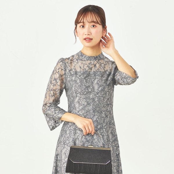 AIMER】ボタニカル柄レースバックシャンドレス | 結婚式