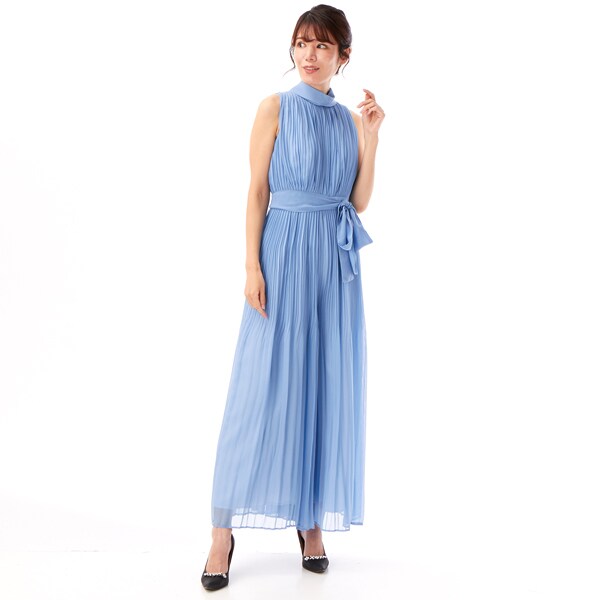 【新品未使用】AIMER プリーツワイドパンツドレス AIMER】プリーツワイドパンツドレス | 結婚式・パーティーの