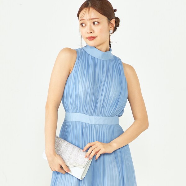 【新品未使用】AIMER プリーツワイドパンツドレス AIMER】プリーツワイドパンツドレス | 結婚式・パーティーの