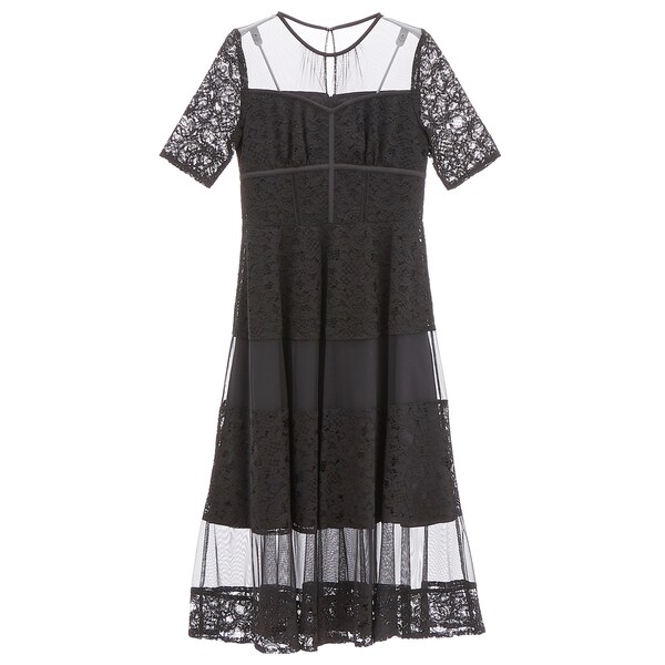 JILL STUART】チュールミックスレースドレス | 結婚式・パーティーの