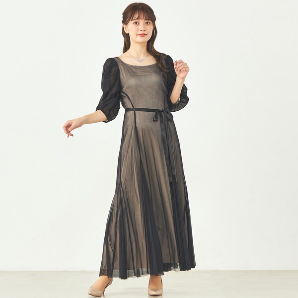 【新品】JILL STUART オケージョンドレス JILLSTUART スパンコール混レースモーブドレス (M) をレンタル - 結婚