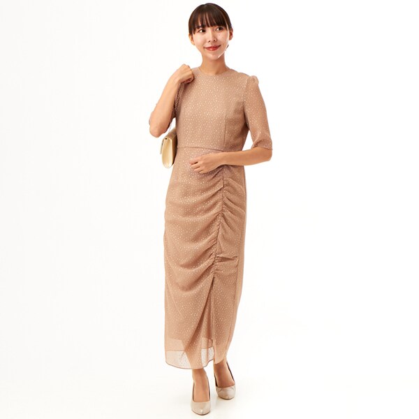 kaene】ラメドビースリットドレス | 結婚式・パーティーのレンタル