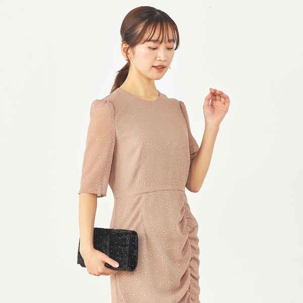 kaene】ラメドビースリットドレス | 結婚式・パーティーのレンタル