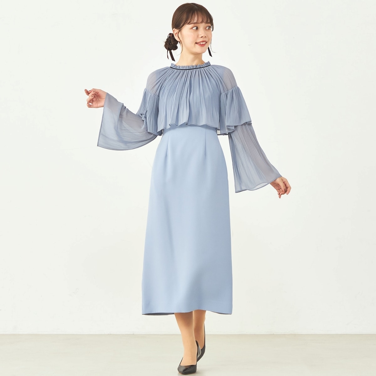 CELFORD】ブラウスケープ付きドレス | 結婚式・パーティーのレンタル