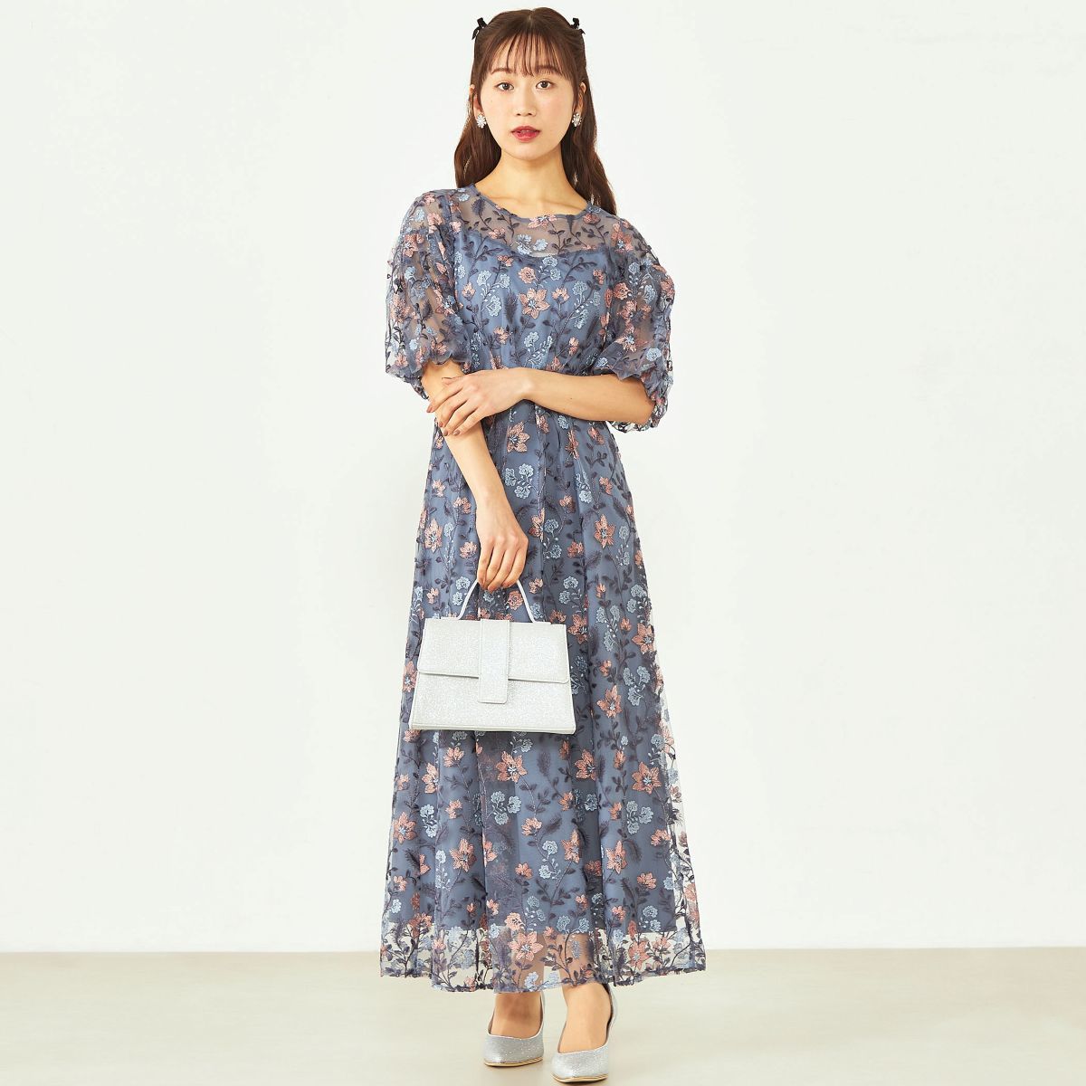 kana ブルーミーフラワードレス Dolly Doll オケージョンドレス Dorry