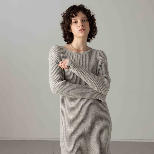 コレックス（collex）/ナチュラルファインヤーンニットワンピース ナチュラルファインヤーンニットワンピース | コレックス(collex