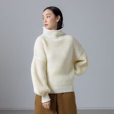 コレックス(collex)のワッフルタートルニットプルオーバー