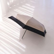 【a.s.s.a】ブラック切替雨兼用折畳傘 HEAT DOWN PARASOL