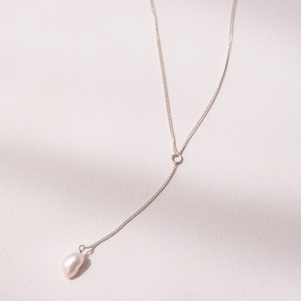 MERAKI】 Silver Pearl Drop necklace | コレックス(collex