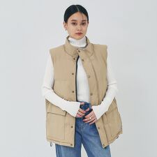 【WEB限定】【GERRY/ジェリー】ファイバーダウンスタンドカラーベスト 撥水