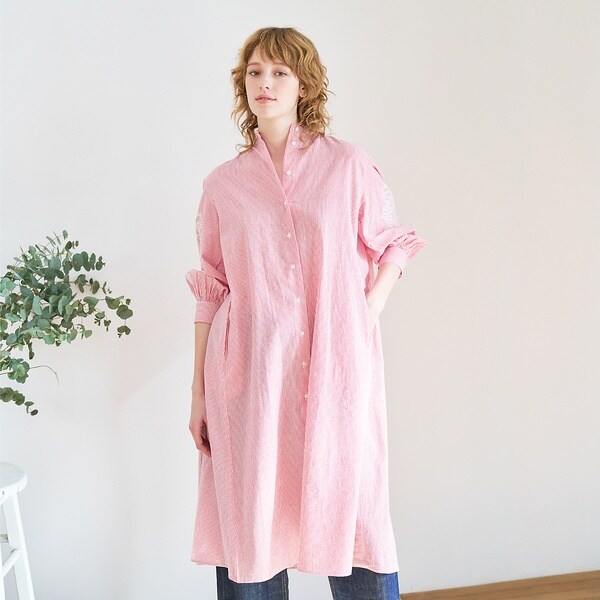 ストライプエンブロイダリーワンピース | コレックス(collex) | マルイ