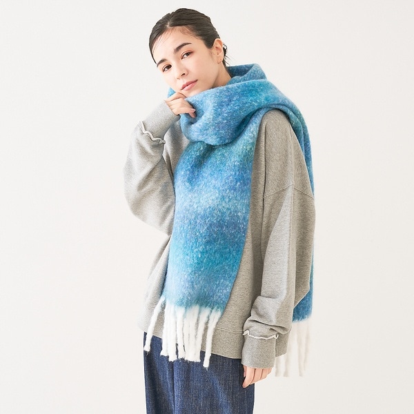 ifsixwasnine グラデーション ストール マフラー archive マフラー ストール 「M2SUQARED/エムツースクエア」グラデーション