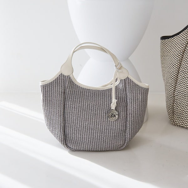 コレックス（collex）/【MARCO MASI】別注 レザーハンドル ラフィア 2WAYトートバッグ M MARCO MASI】別注 レザーハンドル ラフィア 2WAYトートバッグ M