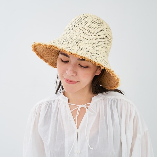 ラ メゾン ド リリス　La Maison de Lyllis ストローハット La Maison de Lyllis】CHOLA スカーフストローハット（ハット