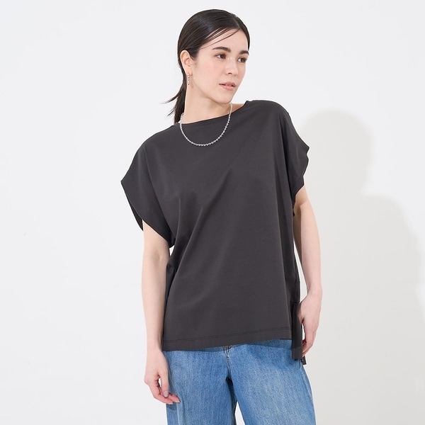 接触冷感・UVカット】コンパクトクールチュニックTシャツ