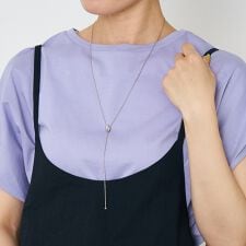 【dignif】【金属アレルギー対応】スライドY字ネックレス