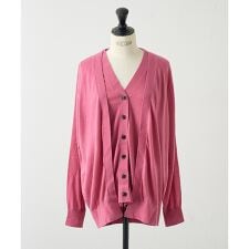 レイヤードカーディガン