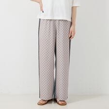 コレックス(collex)の小紋ミックス柄サテンパンツ