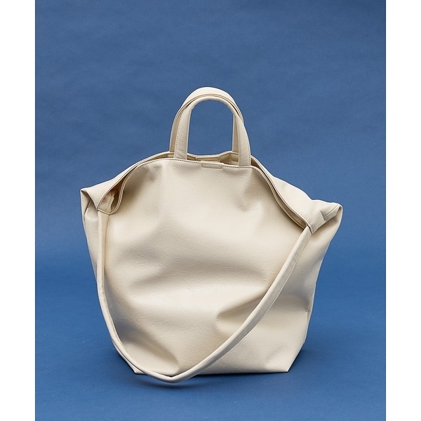 2WAY底マチワイド レザーライクワンショルダーバッグ | コレックス