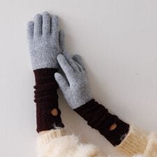 メリノウール アルパカ  2WAY グローブ 手袋