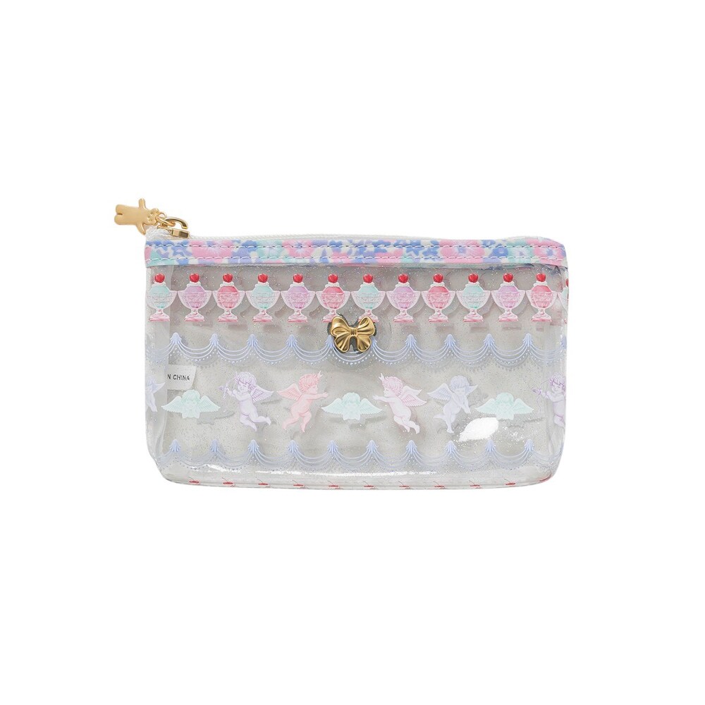 すぐ届く MARY QUANT* サフィアーノリボン スクエアペンケース サフィアーノリボン スクエアペンケース（ポーチ）｜MARY QUANT