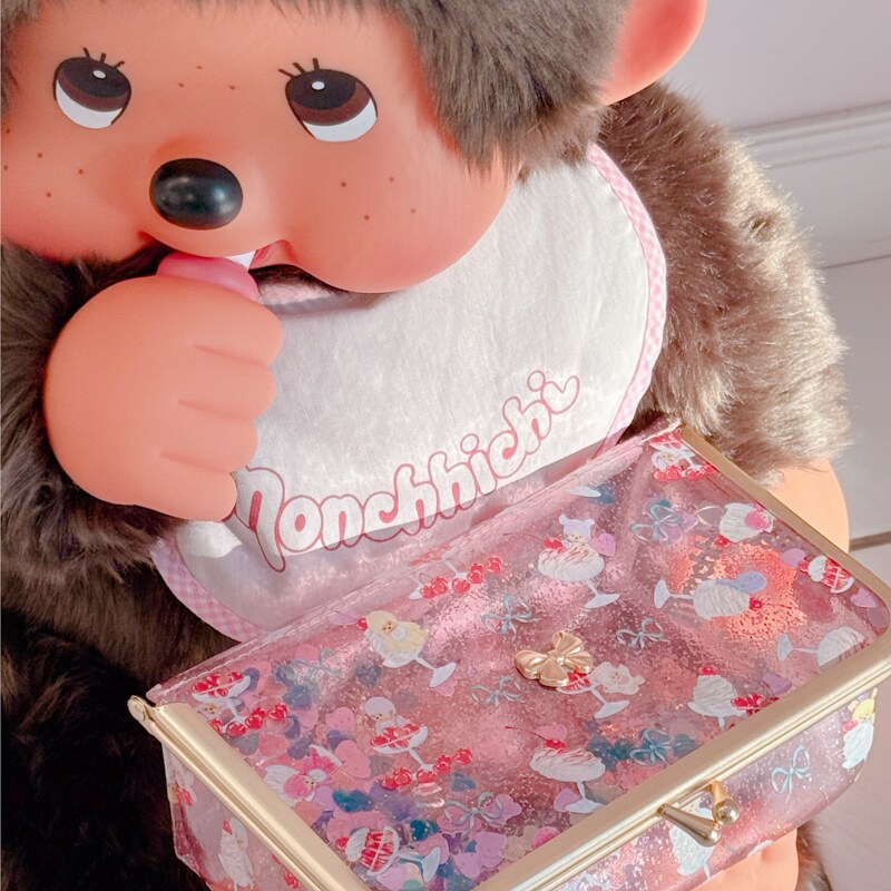 PENELOPE MAY | PVCバニティポーチ - バブルガムピンクモンチッチ